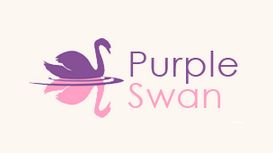Purple Swan Chair Cover